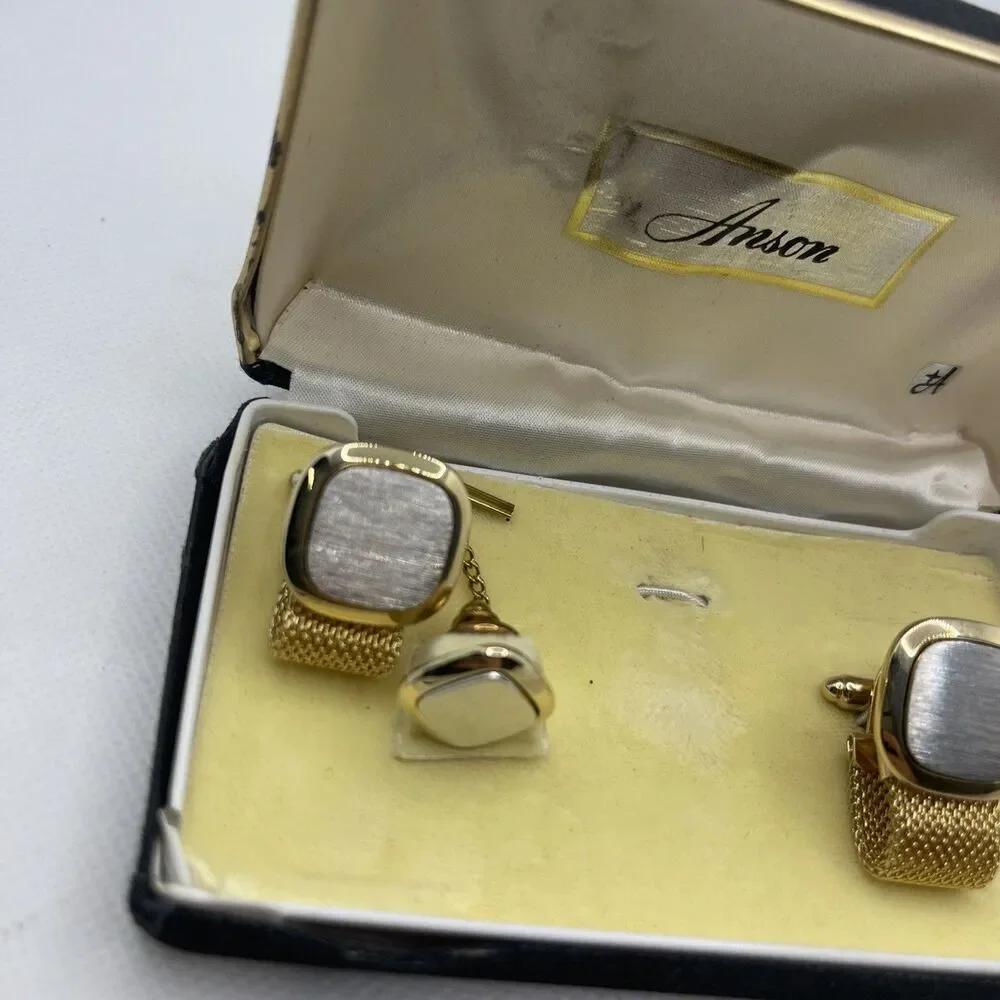 Vintage Anson Tie Tack & Cuff Link Set